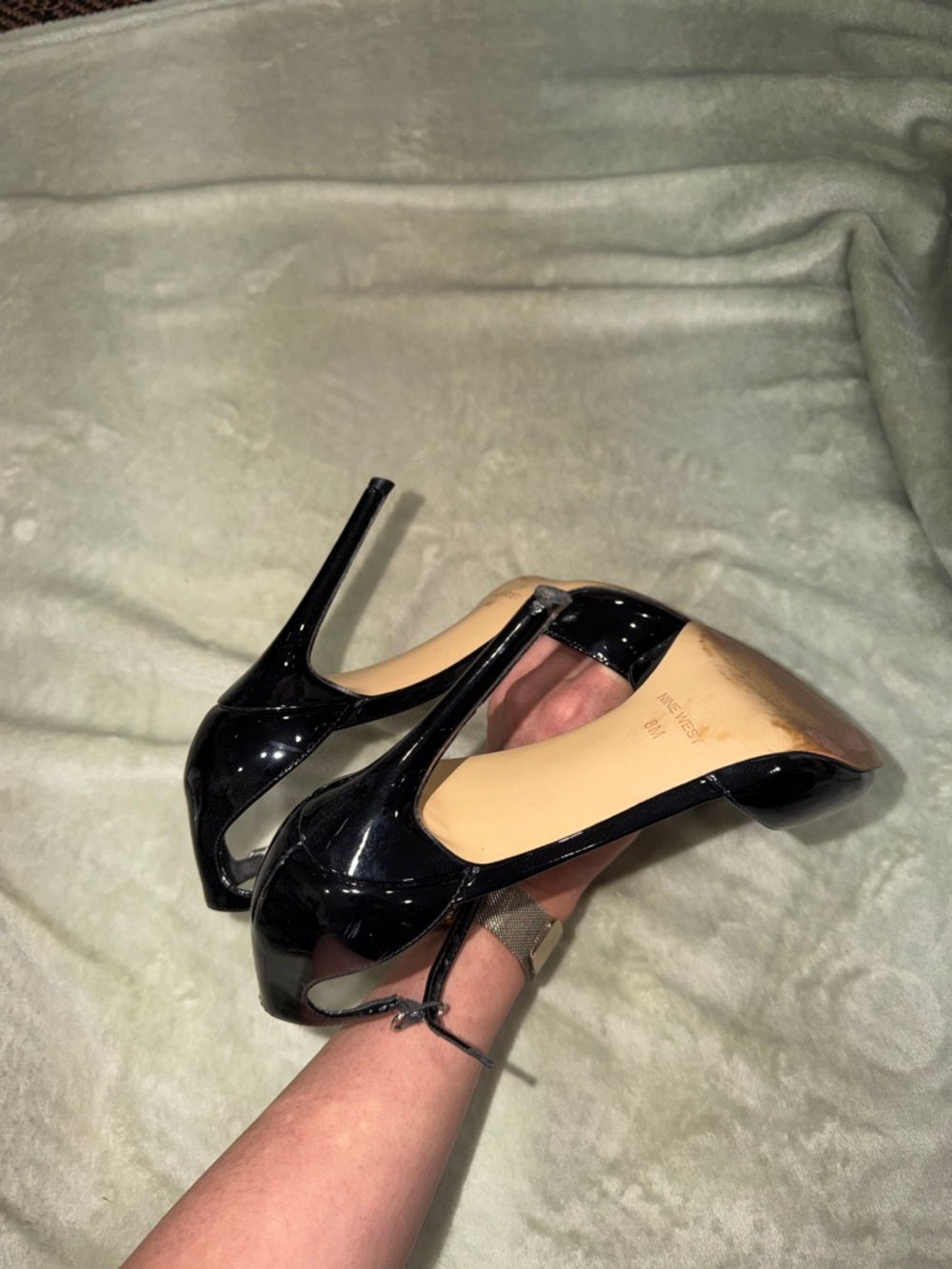 Nine West Slingback Pump Collection — Yellow Green, Black, White & Nude - Picture 16 of 16
